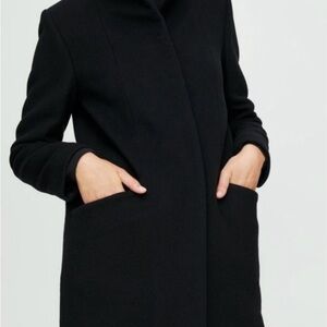 Wilfred Black Cocoon wool jacket